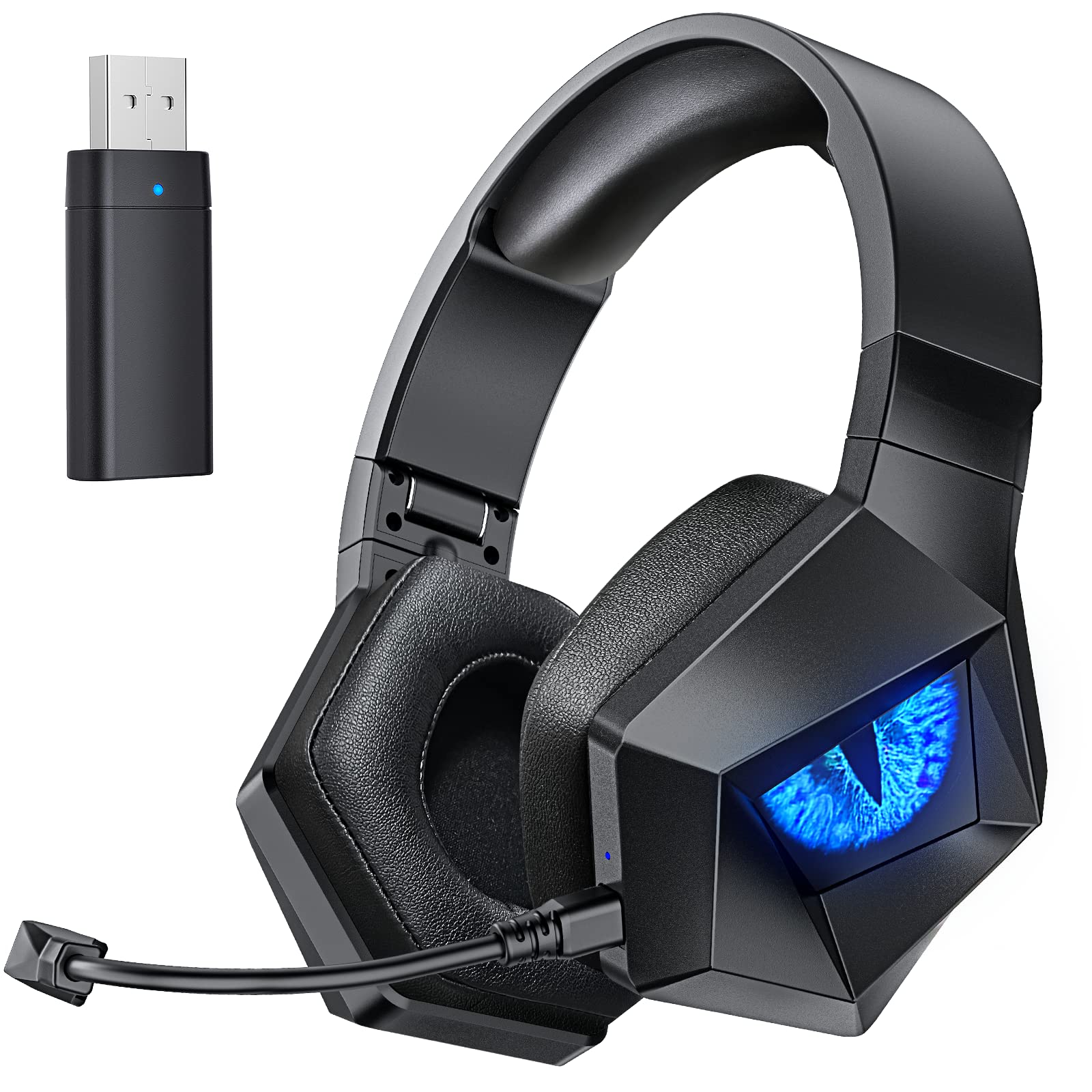 EasySMX HW-398M/ワイヤレスゲーミングヘッドセット/PS3-PS4/XBOX360/XBOX ONE/PC対応 Amazon.com: EasySMX Wireless Gaming Headset, 2.4G Wireless Headset